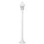 Lampadaire extérieur - BRILLIANT - NISSIE - Blanc - Métal/Verre - 1xE27 60W - IP44