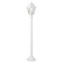 Lampadaire extérieur - BRILLIANT - NISSIE - Blanc - Métal/Verre - 1xE27 60W - IP44