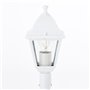 Lampadaire extérieur - BRILLIANT - NISSIE - Blanc - Métal/Verre - 1xE27 60W - IP44