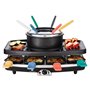 CONTINENTAL EDISON CERFG86B Appareil a raclette et fondue 8 personnes - Noir