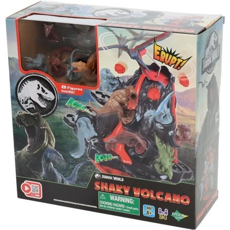 Jeu de Société - EPOCH GAMES - Jurassic World Shaky Volcano - Volcan en Éruption