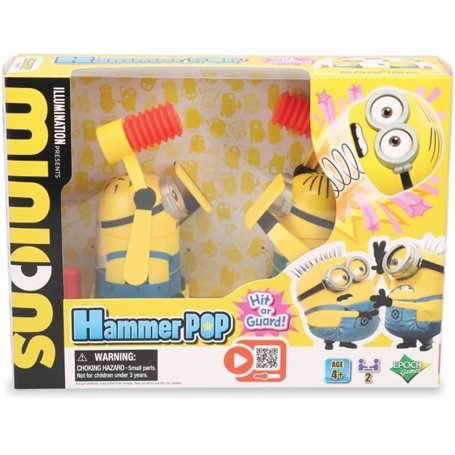 Jeu d'Adresse - EPOCH GAMES - Minions Hammer POP - Tape sur la Tete du Minion