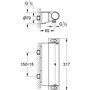 GROHE Mitigeur thermostatique douche ½ Grohtherm 2000 34469001 - Porte-savon - Limiteur de température - Economie d'eau 