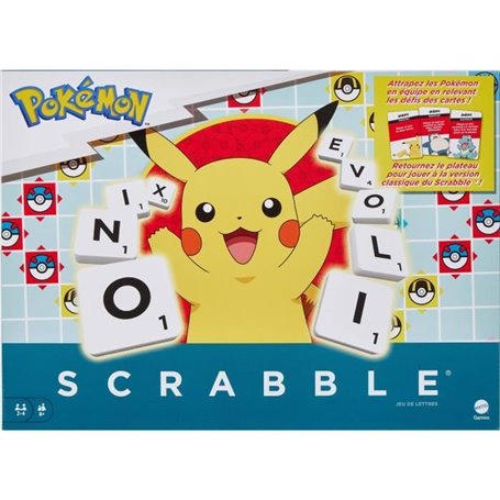 Scrabble Pokémon-Jeu de société familial avec 2 modes de jeu HXT27