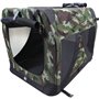 Caisse de transport - M PETS - COMFORT CRATE L - Camouflage - Pliable - Cadre métallique - Grilles d'aération