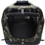 Caisse de transport - M PETS - COMFORT CRATE L - Camouflage - Pliable - Cadre métallique - Grilles d'aération