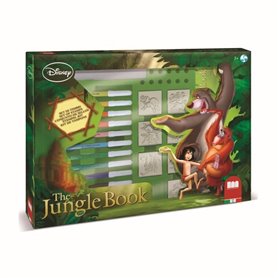 Coffret de tampons - MULTIPRINT - 4772 - Le Livre de la Jungle - 7 tampons bois et latex