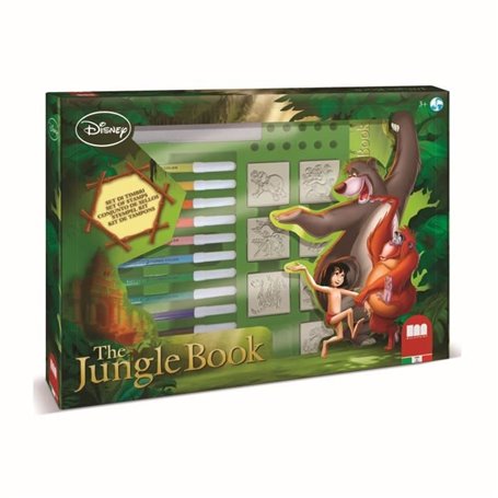 Coffret de tampons - MULTIPRINT - 4772 - Le Livre de la Jungle - 7 tampons bois et latex