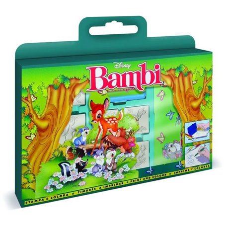 Coffret de tampons - MULTIPRINT - 7769 - Bambi - 7 tampons bois et latex