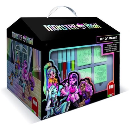 Maison de coloriage - MULTIPRINT - 9869 - 7 tampons Monster High