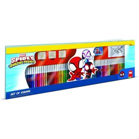 Coffret coloriage - MULTIPRINT - 18135 - 60 feutres 4 tampons Spidey et ses Amis