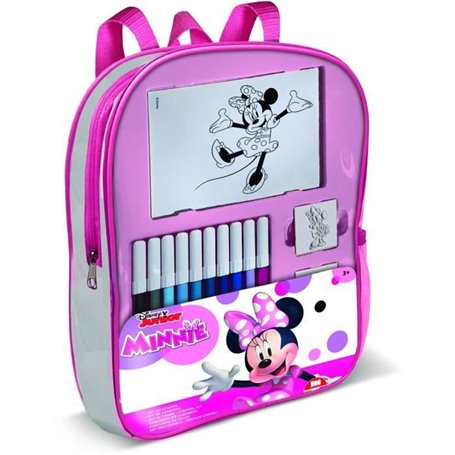 Sac a dos garni - MULTIPRINT - 24866 - 4 tampons Minnie