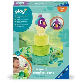 Ravensburger -PLAY + - Tasses a empiler 3en1 petit oiseau - Des 6 mois - version française - 34007