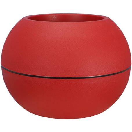 RIVIERA -  pot de fleurs Boule -  D40 - rouge