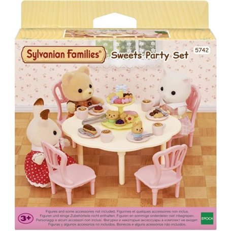 La table du goûter - SYLVANIAN FAMILIES - 5742 - Set de table avec chaises