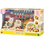 Jeu de Restauration - SYLVANIAN FAMILIES - Stand de Hamburgers - Papa Chat Latté et Scooter
