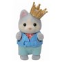 Jeu de Figurines - SYLVANIAN FAMILIES - Bébé Husky et Trésor Caché - Château et Coffre-Fort