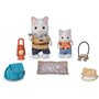 Figurines Articulées - SYLVANIAN FAMILIES - Fils et Bébé Chat Latté - Aventure en Foret Secrete