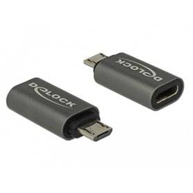 DeLOCK 65927 adaptateur et connecteur de câbles USB 2.0 Micro-B USB Type-C Anthracite