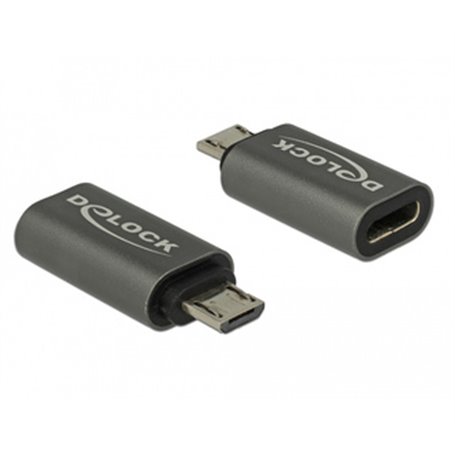 DeLOCK 65927 adaptateur et connecteur de câbles USB 2.0 Micro-B USB Type-C Anthracite