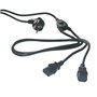 MCL Power Cable Black 2.0m Noir 2 m