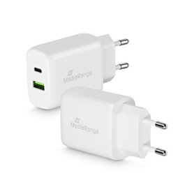 MediaRange MRMA112 chargeur d'appareils mobiles Smartphone Blanc Secteur Charge rapide Intérieure