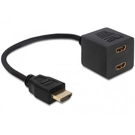 DeLOCK 65226 câble HDMI HDMI Type A (Standard) 2 x HDMI Noir