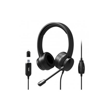 Port Designs 901605 écouteur/casque Avec fil Arceau USB Type-A Noir