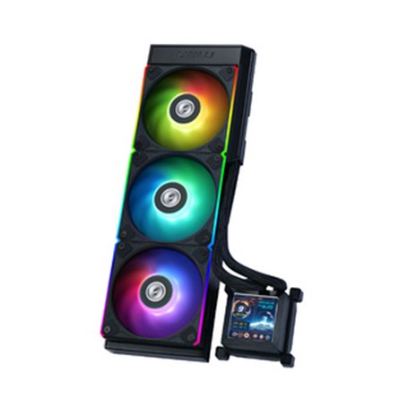 Lian Li HydroShift LCD 360RGB Boitier PC Refroidisseur de liquide tout-en-un 12 cm Noir