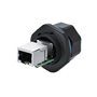 Alcasa IC06-R102 connecteur de fils RJ45 Noir