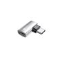 Alcasa USB-AD400 changeur de genre de câble USB 4.0 Gen.3x2 USB-C Argent