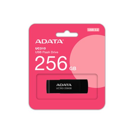 ADATA UC310 lecteur USB flash 256 Go USB Type-A 3.2 Gen 1 (3.1 Gen 1) Noir