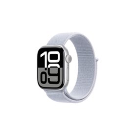 Apple Watch Series 10 OLED 42 mm Numérique 374 x 446 pixels Écran tactile Argent Wifi GPS (satellite)