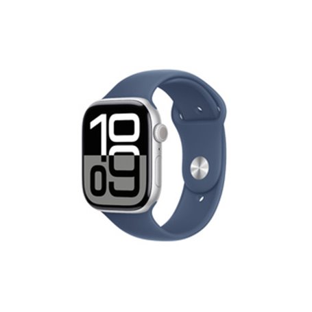 Apple Watch Series 10 OLED 46 mm Numérique 416 x 496 pixels Écran tactile Argent Wifi GPS (satellite)