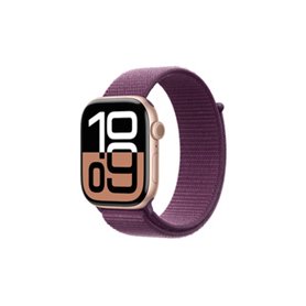 Apple Watch Series 10 OLED 46 mm Numérique 416 x 496 pixels Écran tactile Or rose Wifi GPS (satellite)