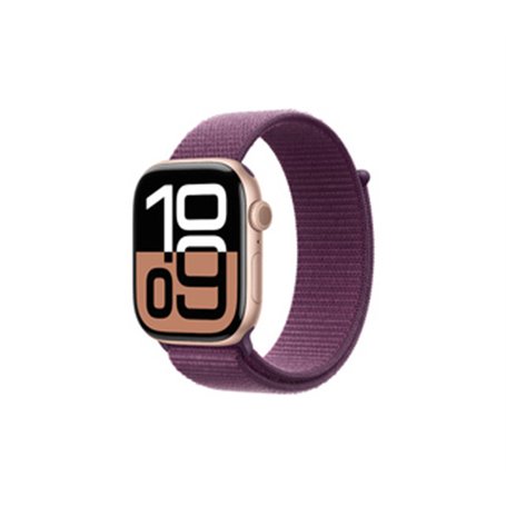 Apple Watch Series 10 OLED 46 mm Numérique 416 x 496 pixels Écran tactile Or rose Wifi GPS (satellite)