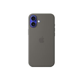 Apple Coque en silicone avec MagSafe pour iPhone 16 Plus - Gris minéral