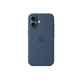 Apple Coque en silicone avec MagSafe pour iPhone 16 - Denim