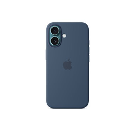 Apple Coque en silicone avec MagSafe pour iPhone 16 - Denim