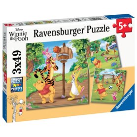 Puzzles 3x49 p - journee sportive  disney winnie l ourson