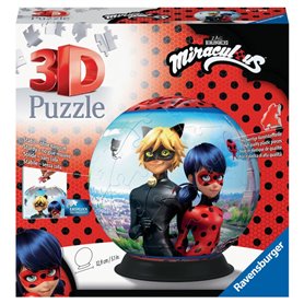 Puzzle 3d rond 72 p - miraculous