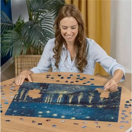 1000p puzzle La nuit etoilee sur le Rhone - Vincent Van Gogh