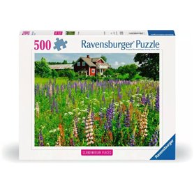 500p puzzle Ferme en Suede