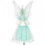 Jupe et ailes Angelina vert menthe 3-5 ans