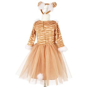 Robe et serre tete de tigre Thara 3-4 ans