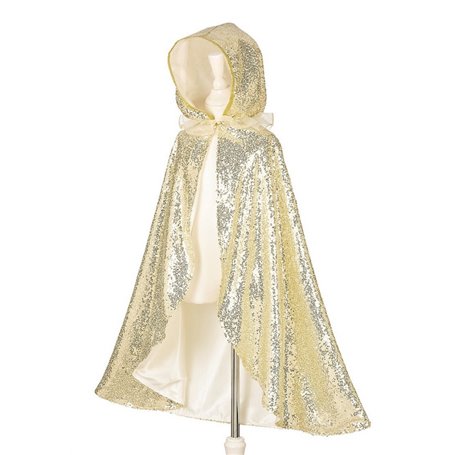 Cape sequin dore Amelia 3-4 ans