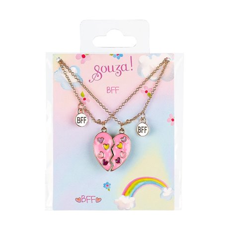 Set cadeau BFF coeur - 2 colliers