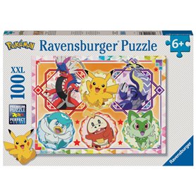 Puzzle 100 p xxl - Pokemon Ecarlate et violet