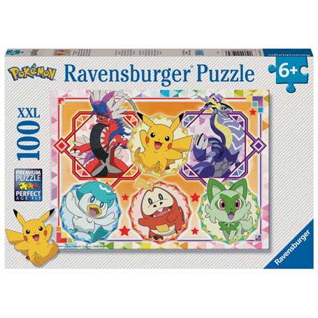 Puzzle 100 p xxl - Pokemon Ecarlate et violet