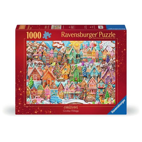 Puzzle 1000p Noël au village des cookies